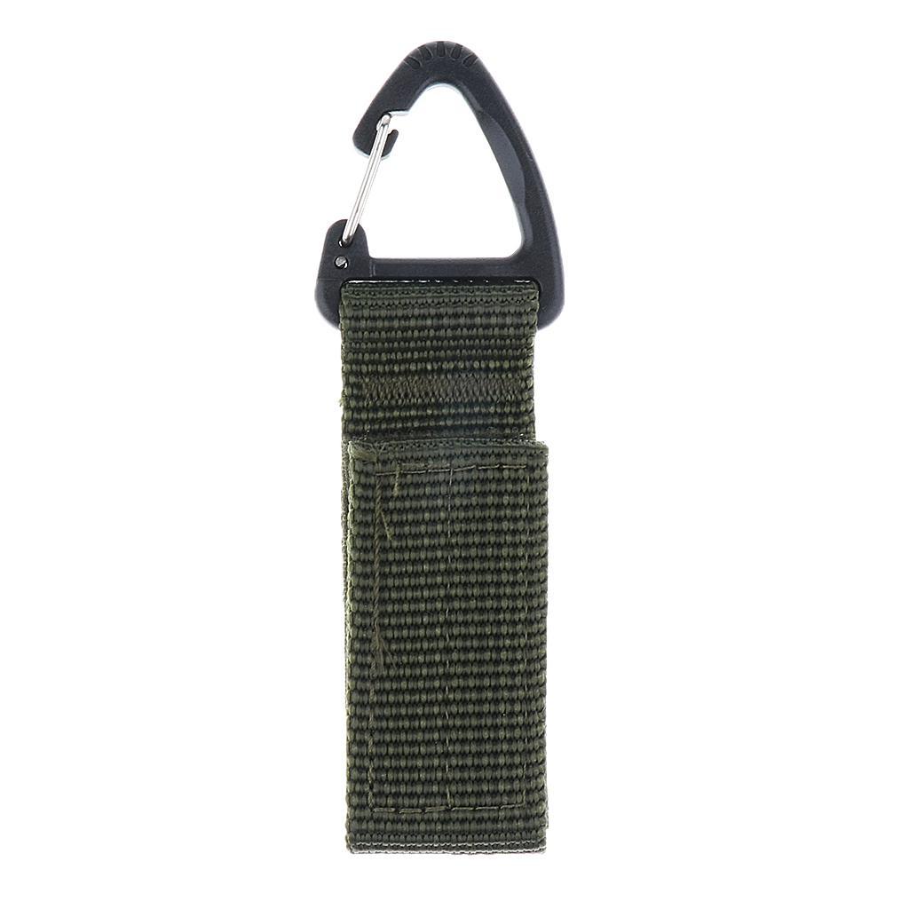 2pcs Molle Nylon Webbing Buckle Outdoor Camping Hiking Backpack Keychain Belt Holder Hanging Hook