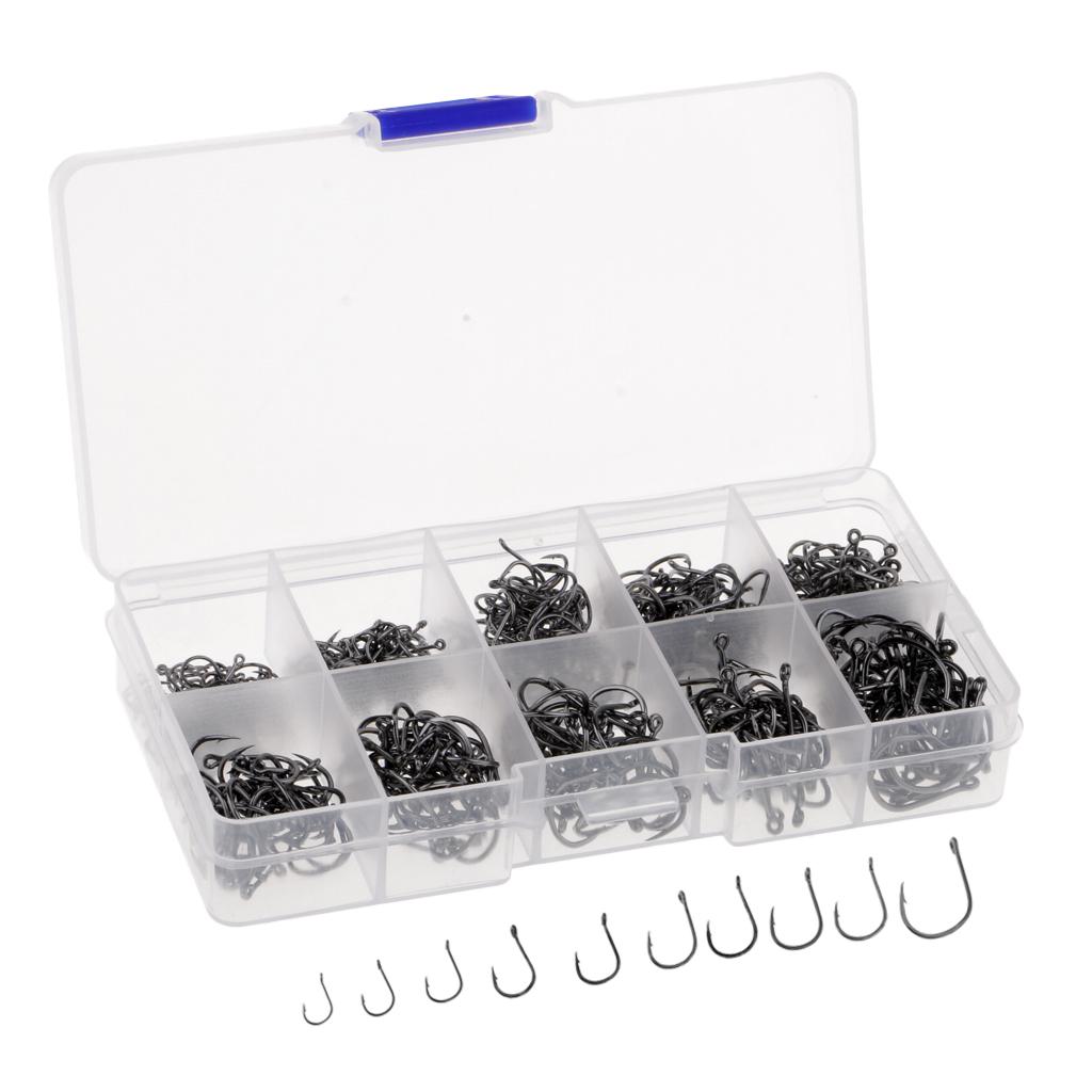 500pcs High Carbon Steel Octopus Circle Hooks Saltwater Sea Fishing Hook