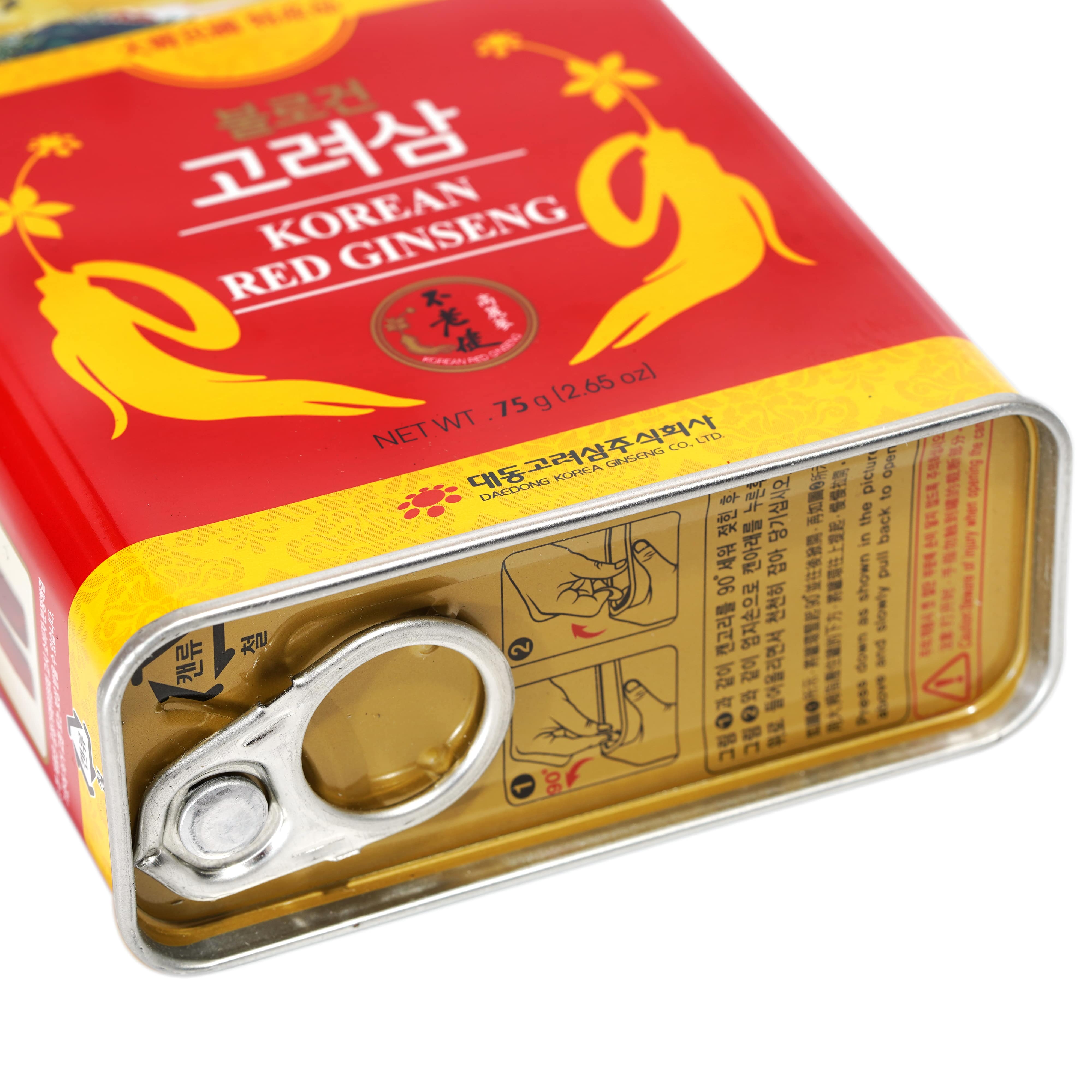 Hồng sâm củ khô Hàn Quốc Daedong Korea Ginseng 75g dòng Premium (3 -5 củ) - Tăng cường trí nhớ, hỗ trợ giảm mỡ máu, phòng ngừa tiểu đường, huyết áp