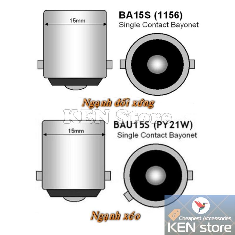 Bóng LED 1156 BA15S BAU15S P21W PY21W làm đèn xi nhan, đèn demi, đèn lùi ô tô xe máy 33smd 5630 siêu sáng