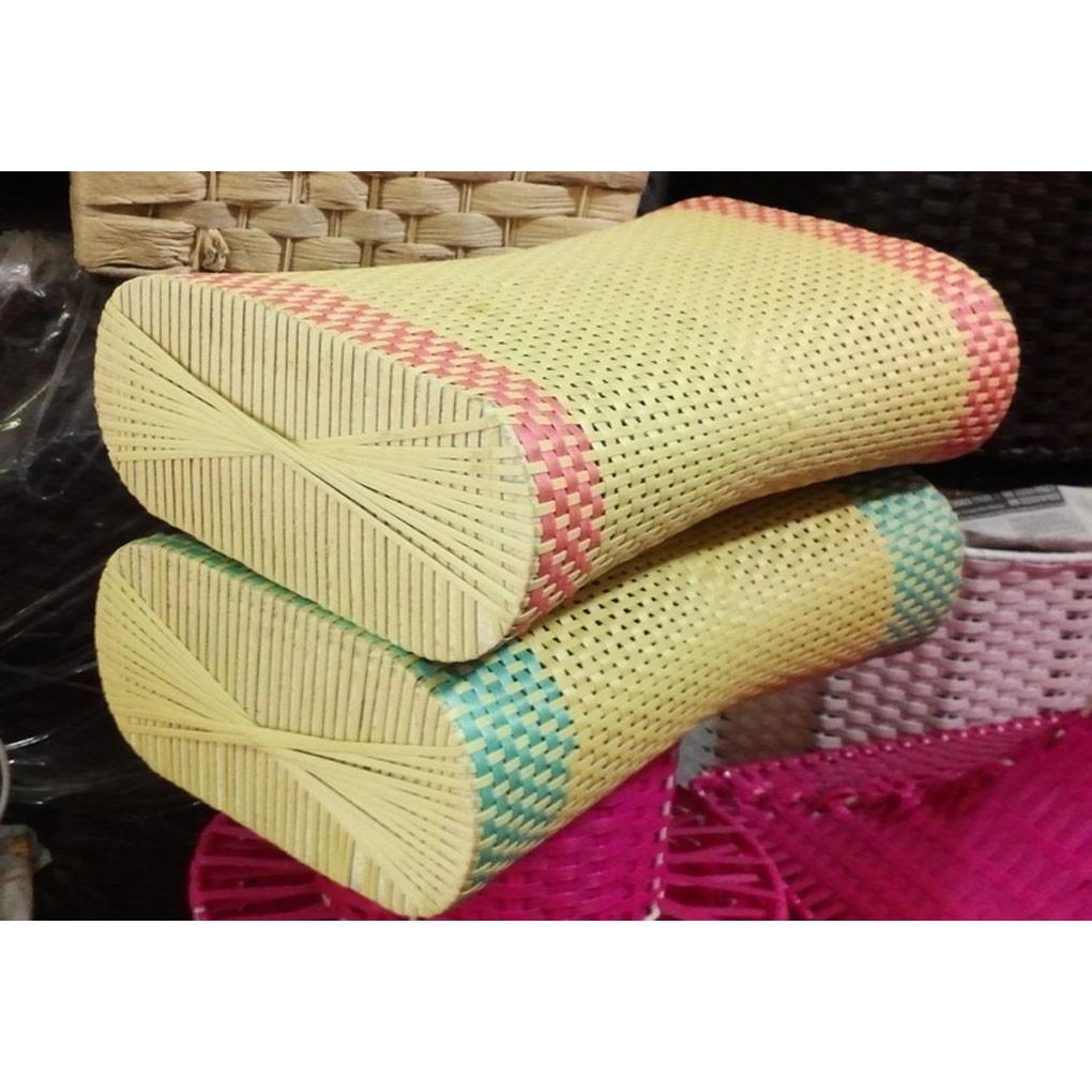 Combo 2 Gối mây, gối ngủ 100% mây tự nhiên Gối mây tre đan thoáng đầu cao cấp MTGN01