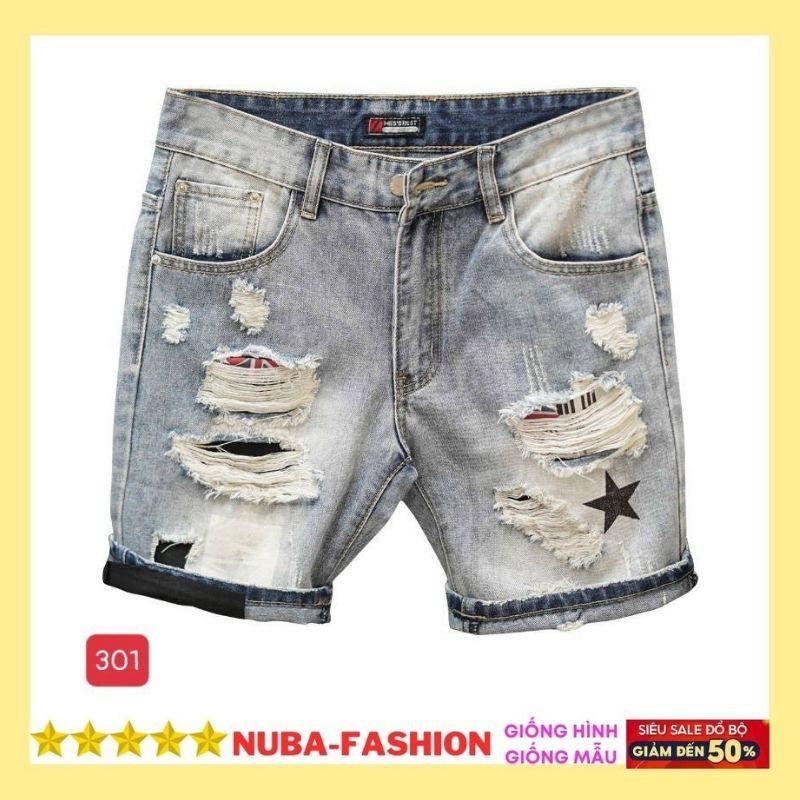 Quần short jean nam chất bò,cá tính trẻ trung, NUBA 301 TCS