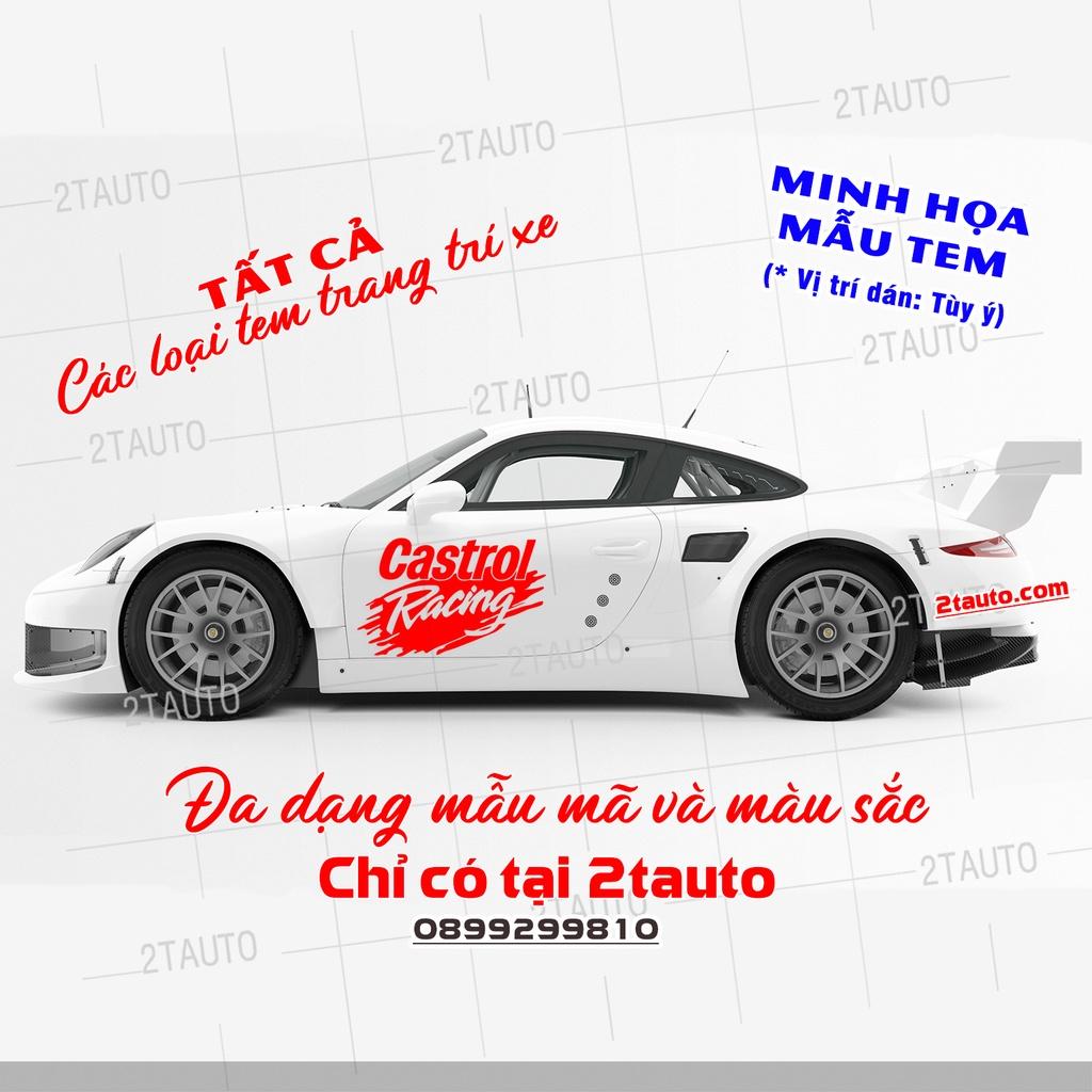 Sticker RACING, logo tem racing dán trang trí ô tô xe hơi chống nước,chống phai màu,mẫu đa dạng độc đáo-MẪU 4