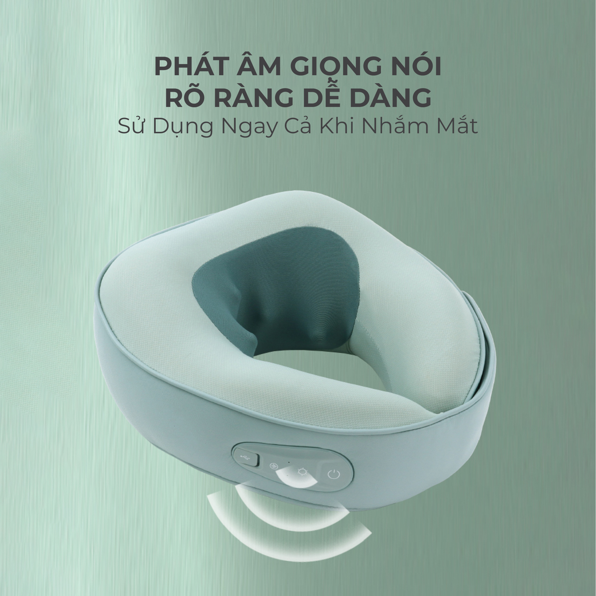 Gối Massage Cổ Cao Cấp TAKARA GM-04, Máy Mát Xa Cổ Chữ U Với 3 Mức Nhiệt Chườm Nóng Giảm Đau Mỏi