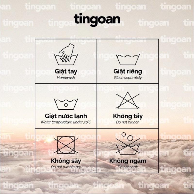 Quần short cạp cao gập gấu vải gấm trắng tingoan LIBRA SHORT /WH