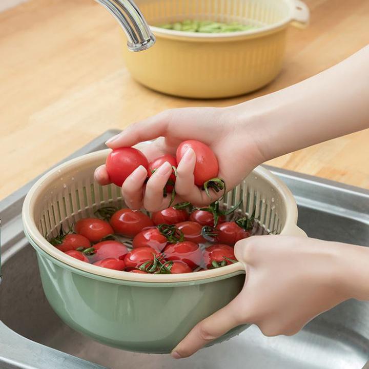 Rổ Nhựa Kèm Chậu Rửa Nhà Bếp