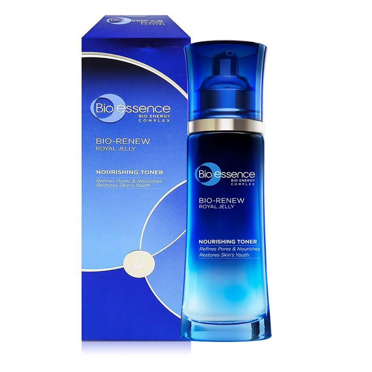 Nước cân bằng dưỡng da tươi trẻ Bio-Essence Bio-Renew Bio-Essence Renew Nourishing Toner Tinh chất sữa ong chúa 100ml