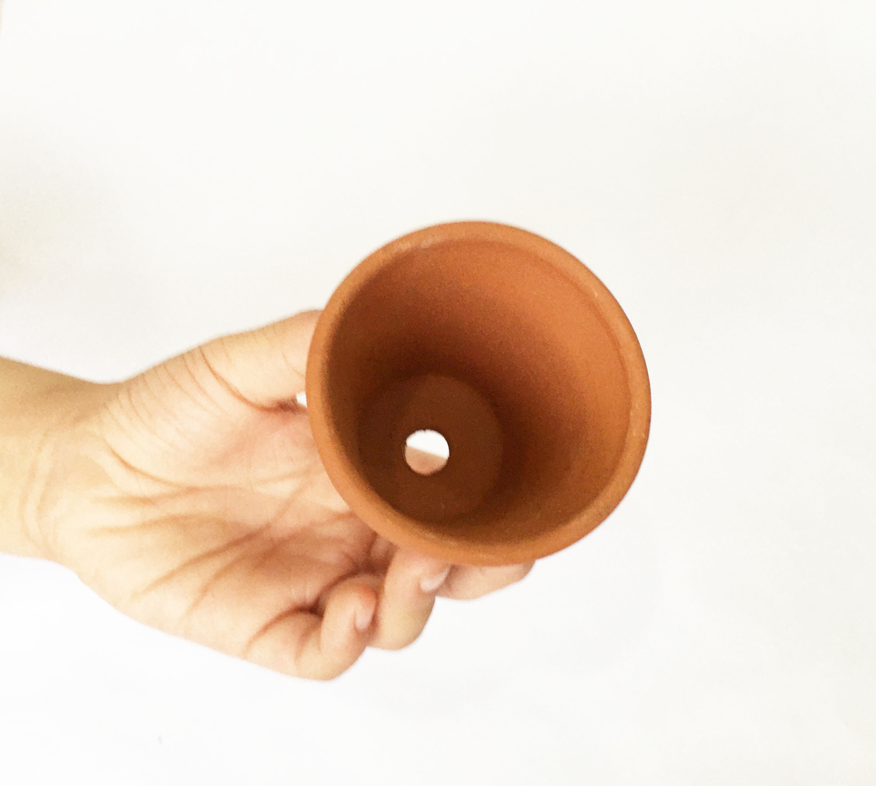 Combo 5 Chậu đất nung mini có lỗ xinh xắn, vintage làm chậu trồng sen đá, xương rồng, hoa handmade