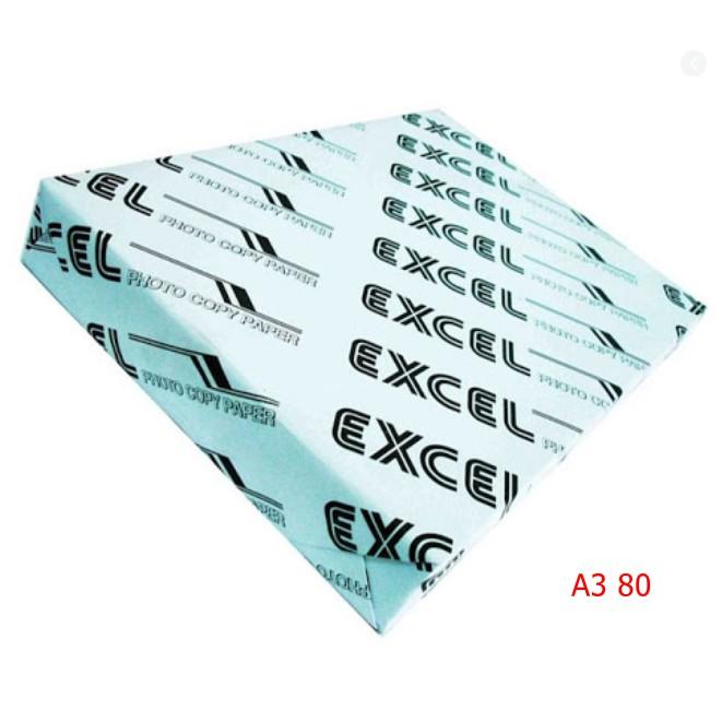 Giấy A3 Excel 80 gsm nhập khẩu Indonesia 450 TỜ