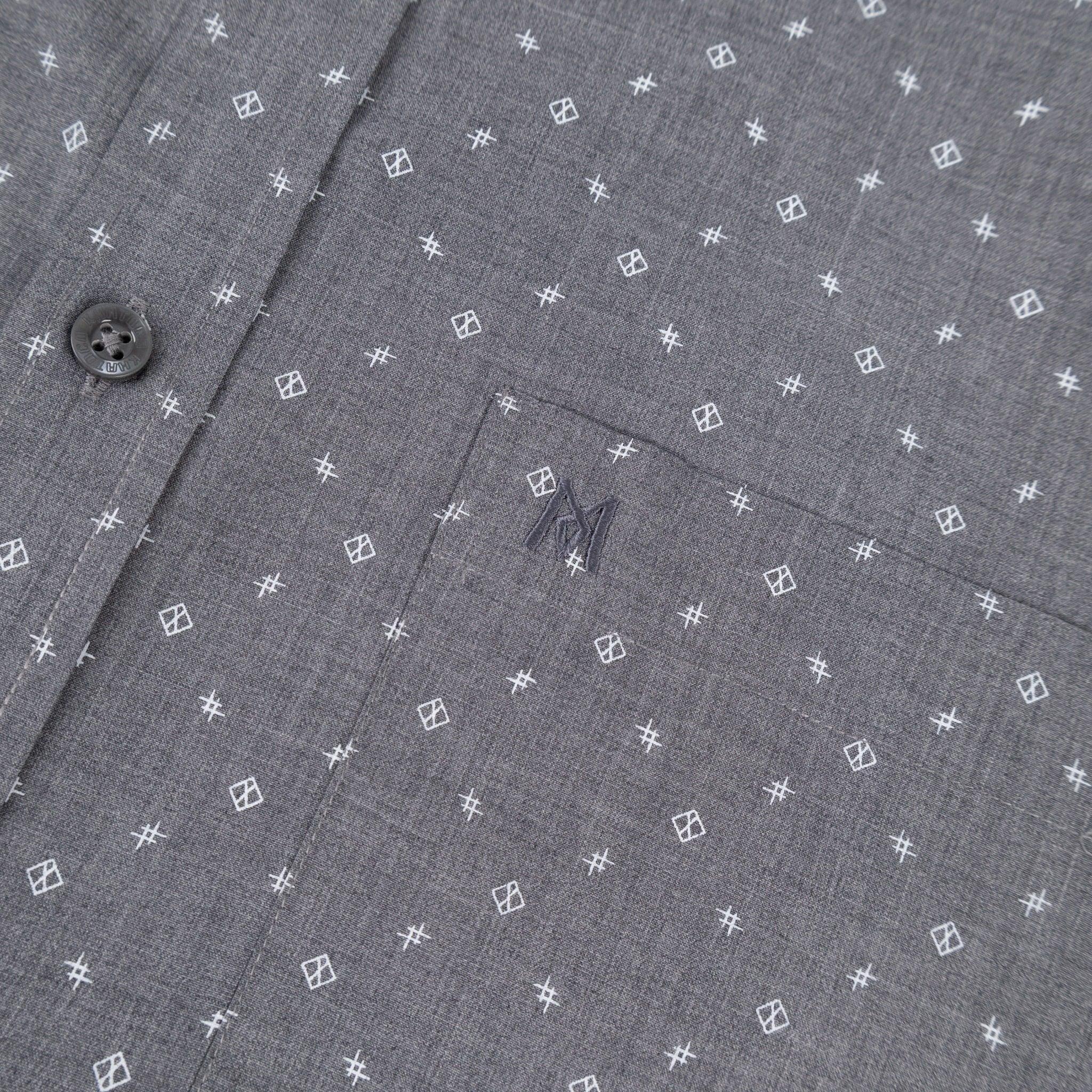 Áo sơ mi nam KHATOCO Tailor Fit ngắn tay A1MN498T2-CNIN763-2704-N