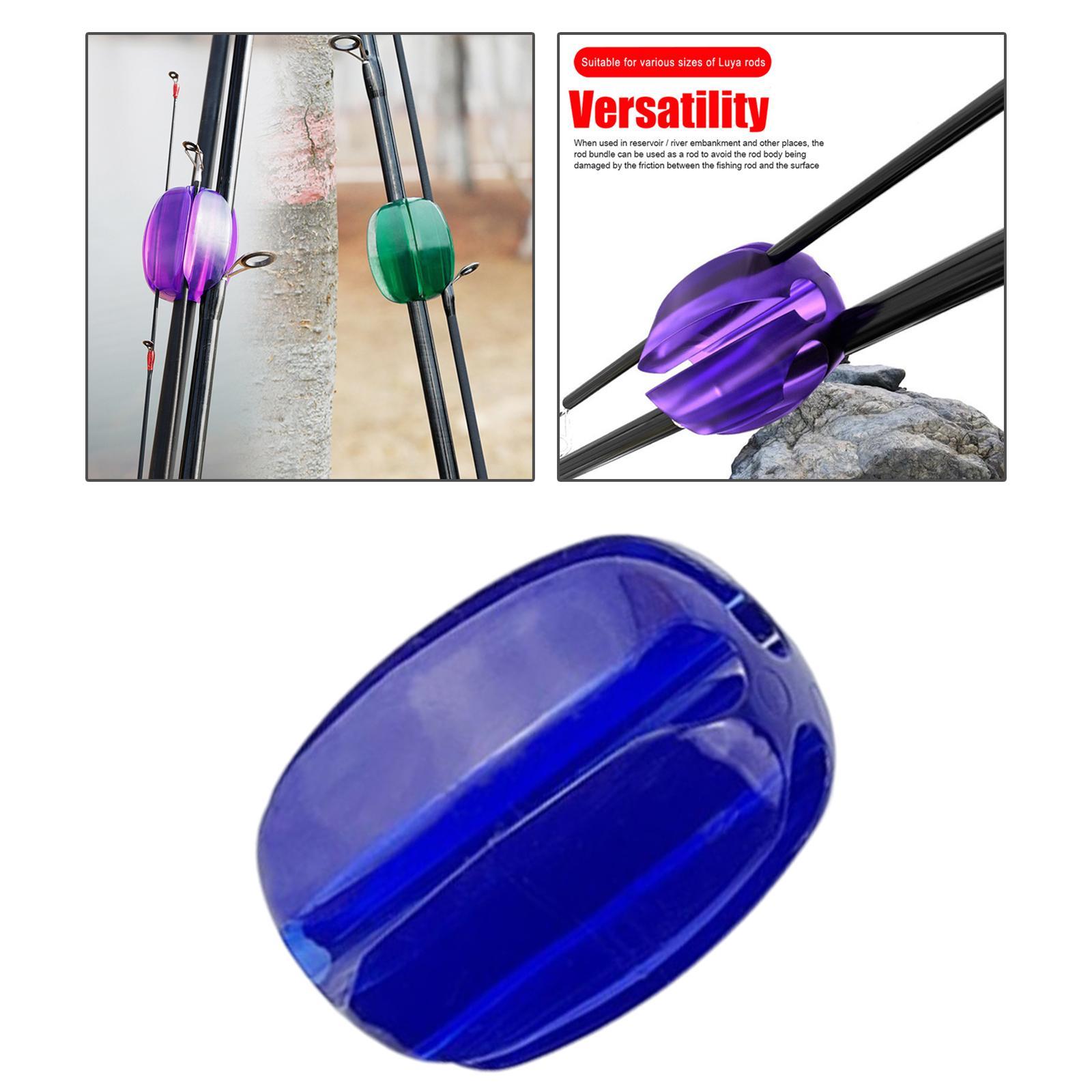 Reusable Fishing Rod Tie Holder Fastener Binding Clip for Outdoor