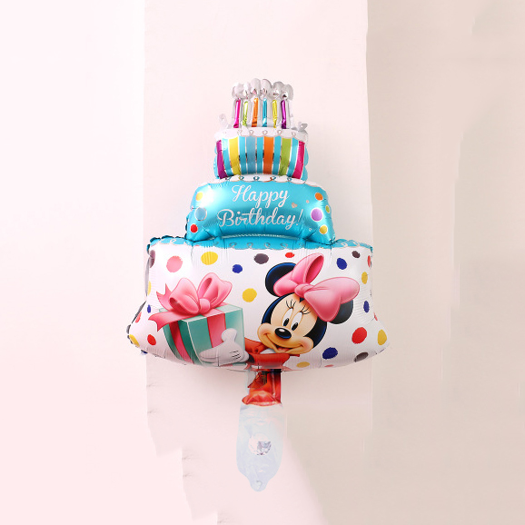 Bóng kiếng hình chuột Mickey trang trí thôi nôi bé