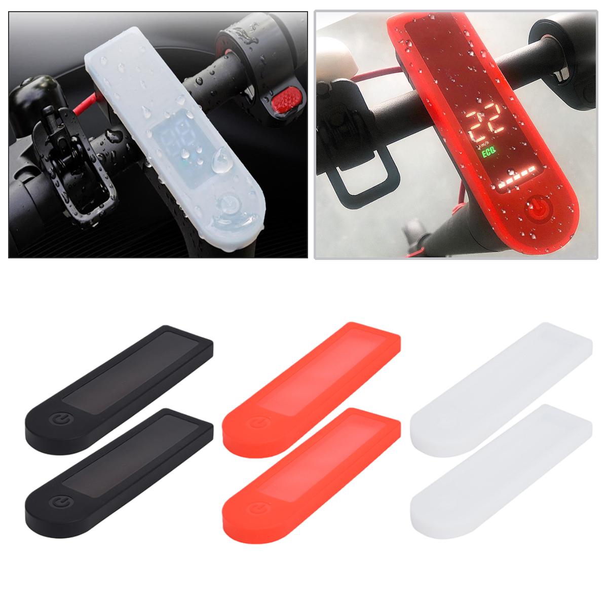 Bảng điều khiển xe tay ga chuyên nghiệp bảo vệ silicon màn hình màn hình màn hình không thấm nước Vỏ bảo vệ cho Xiaomi M365 Color: 1Pcs Black