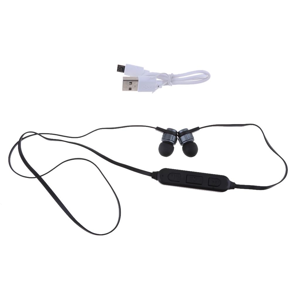 Bluetooth Headphones with TF Card Slot,Sweatproof Wireless In Ear Earbuds Headsets Bluetooth 4.2 Noise Cancelling Sports Magnetic Bluetooth Wireless Sports Headset