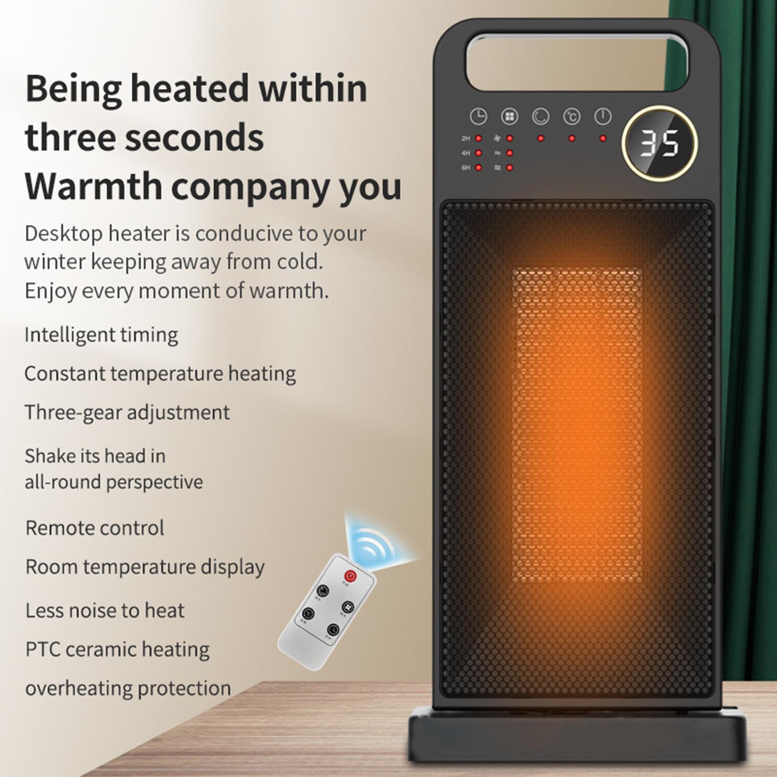 Small Space Heater Fan Heater Electric Heater 3 Modes for Office Living Room