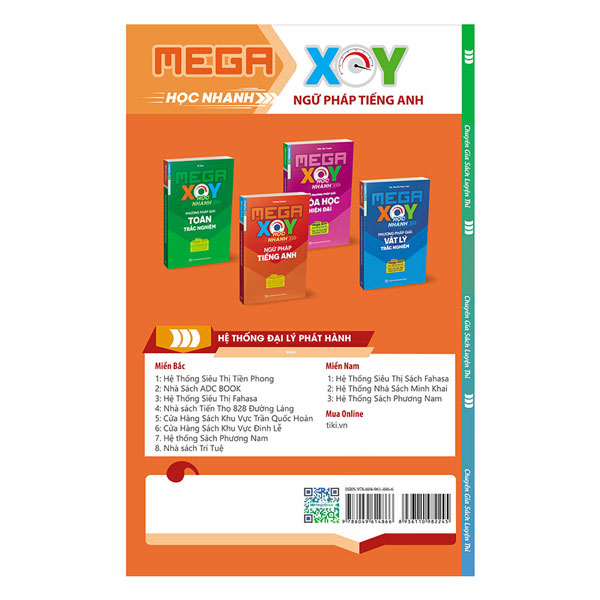 Combo 4 Cuốn Sổ Tay Mega XOY - Học Nhanh Phương Pháp Giải: Toán Học - Vật Lý - Hóa Học - Tiếng Anh