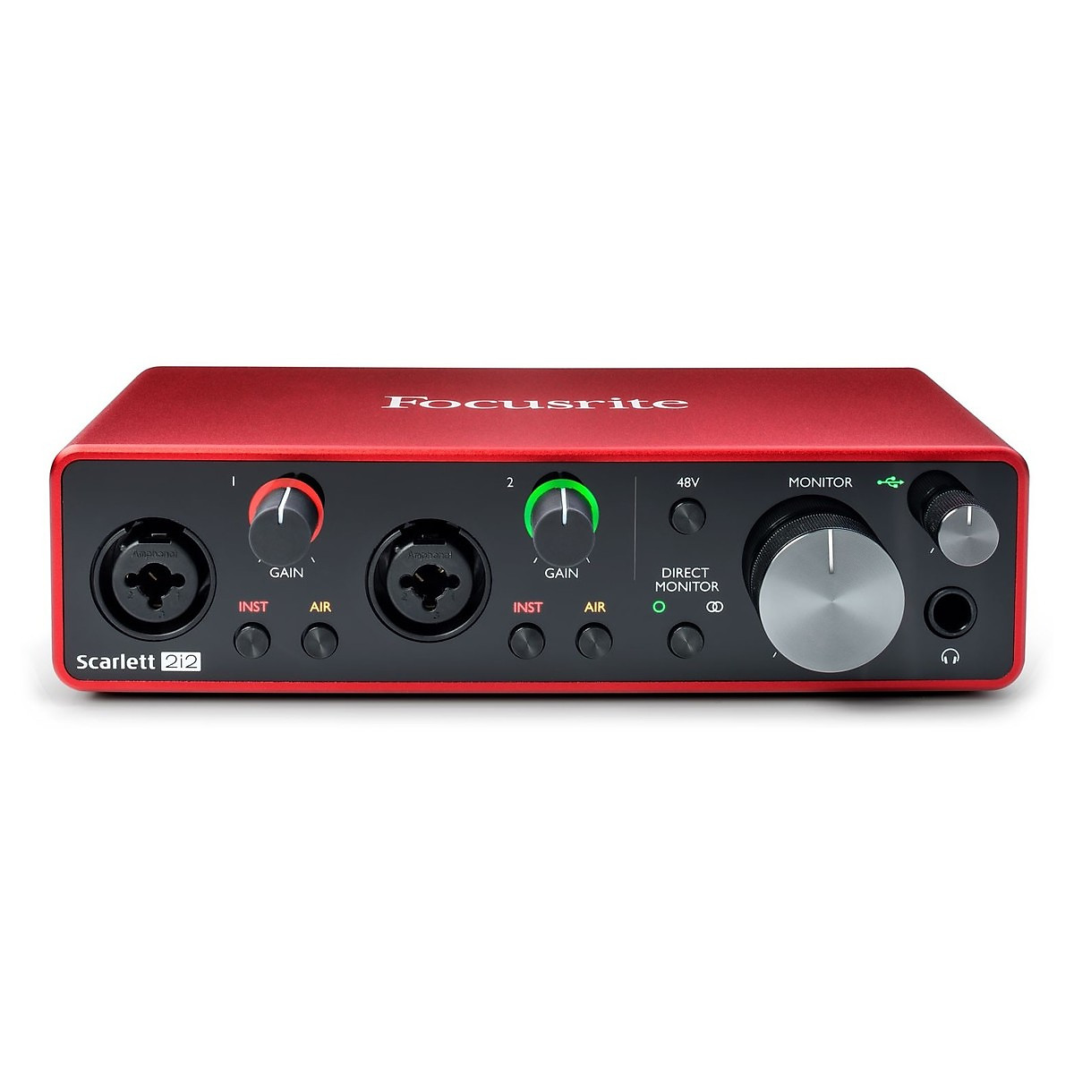 Sound card thu âm Focusrite Scarlett 2i2 (Gen3) - Soundcard cao cấp hỗ trợ livestream, thu âm chuyên nghiệp dành cho phòng thu - Hàng chính hãng