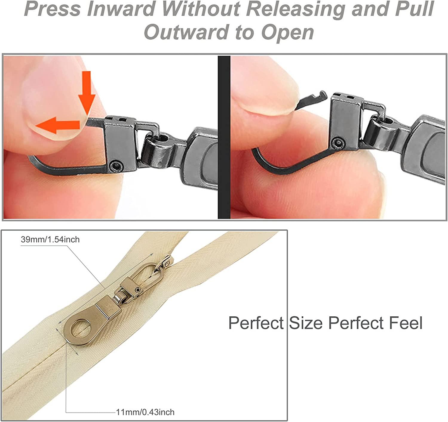 Thay thế kéo thay thế cho khóa kéo lỗ nhỏ, sửa chữa tab khóa kéo có thể tháo rời