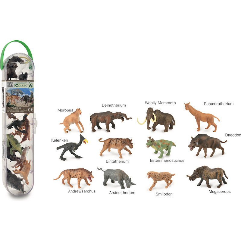 Bộ hình thu nhỏ: Động Vật Tiền Sử - CollectA Box of Mini Prehistoric Animals, hiệu: CollectA, mã HS 9655090 - Chất liệu an toàn cho trẻ - Hàng chính hãng