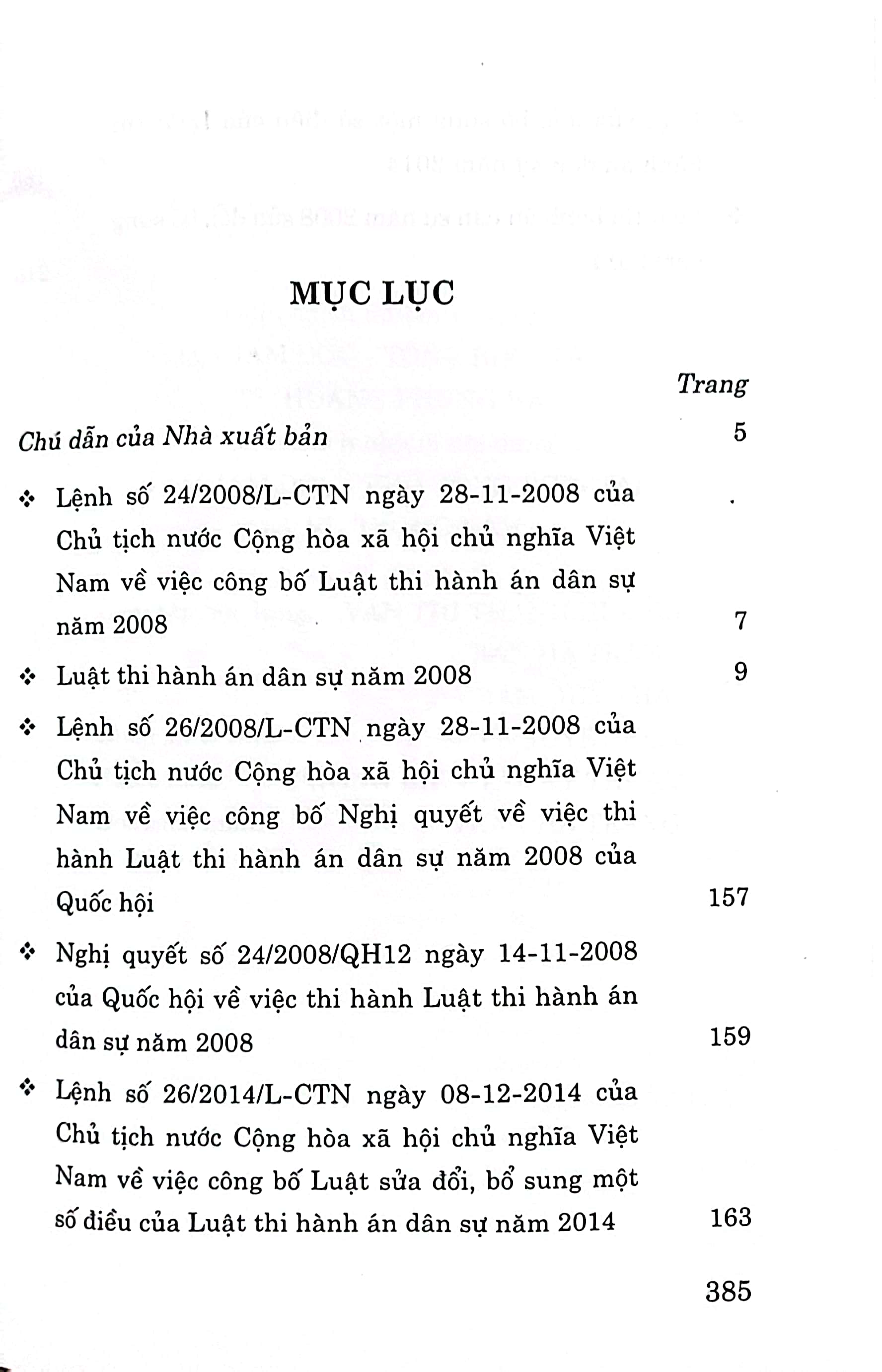 Luật Thi hành án dân sự năm 2008 sửa đổi, bổ sung năm 2014