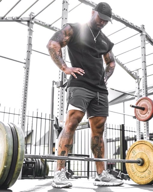 Quần đùi gym 2 lớp có lót quần legging, Quần short thể thao, Quần legging nam liền quần đùi tập gym nam - Thích hợp tập gym, đá bóng, chạy bộ, thể thao, bóng rổ hoặc giữ ấm cơ thể