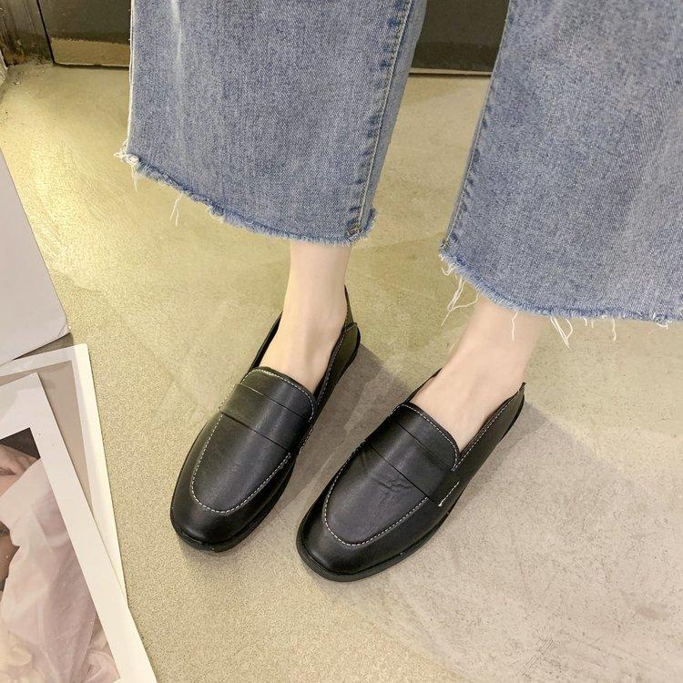 Giày Lười Đế Bằng Mũi Tròn Thoải Mái Thời Trang Cho Nữ