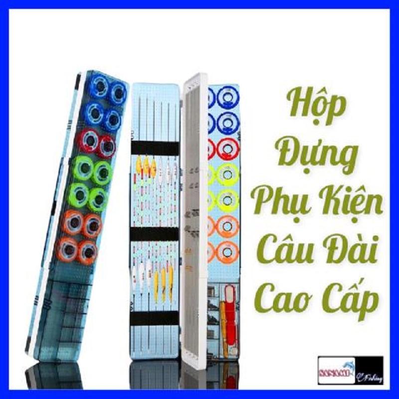 Hộp Đựng Phụ Kiện Câu Đài HPK13 Hộp Đựng Phao Câu Cá ABS Đa Năng Kèm Trục Silicon Cao Cấp