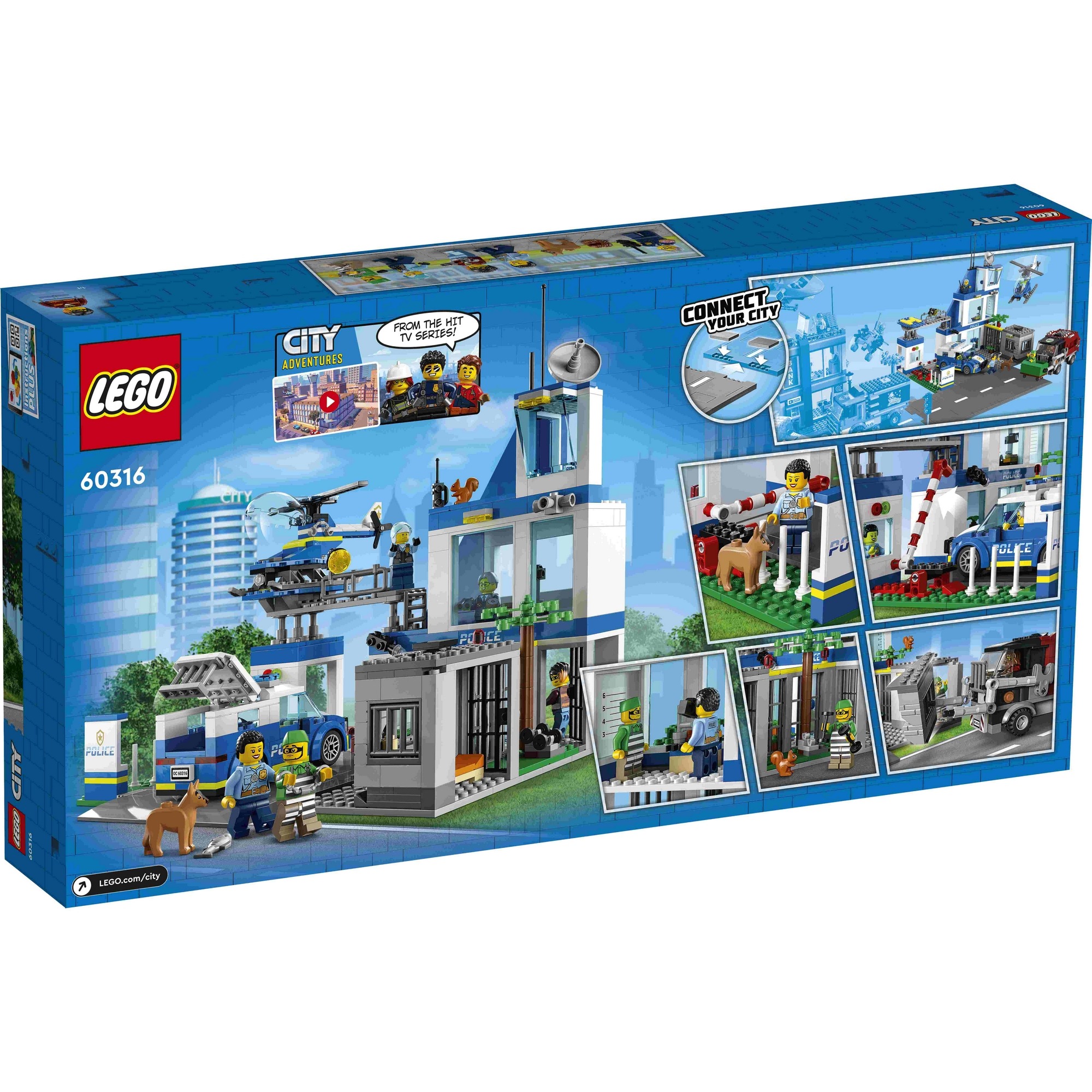 LEGO City 60316 Trạm cảnh sát thành phố Lego City (668 chi tiết)