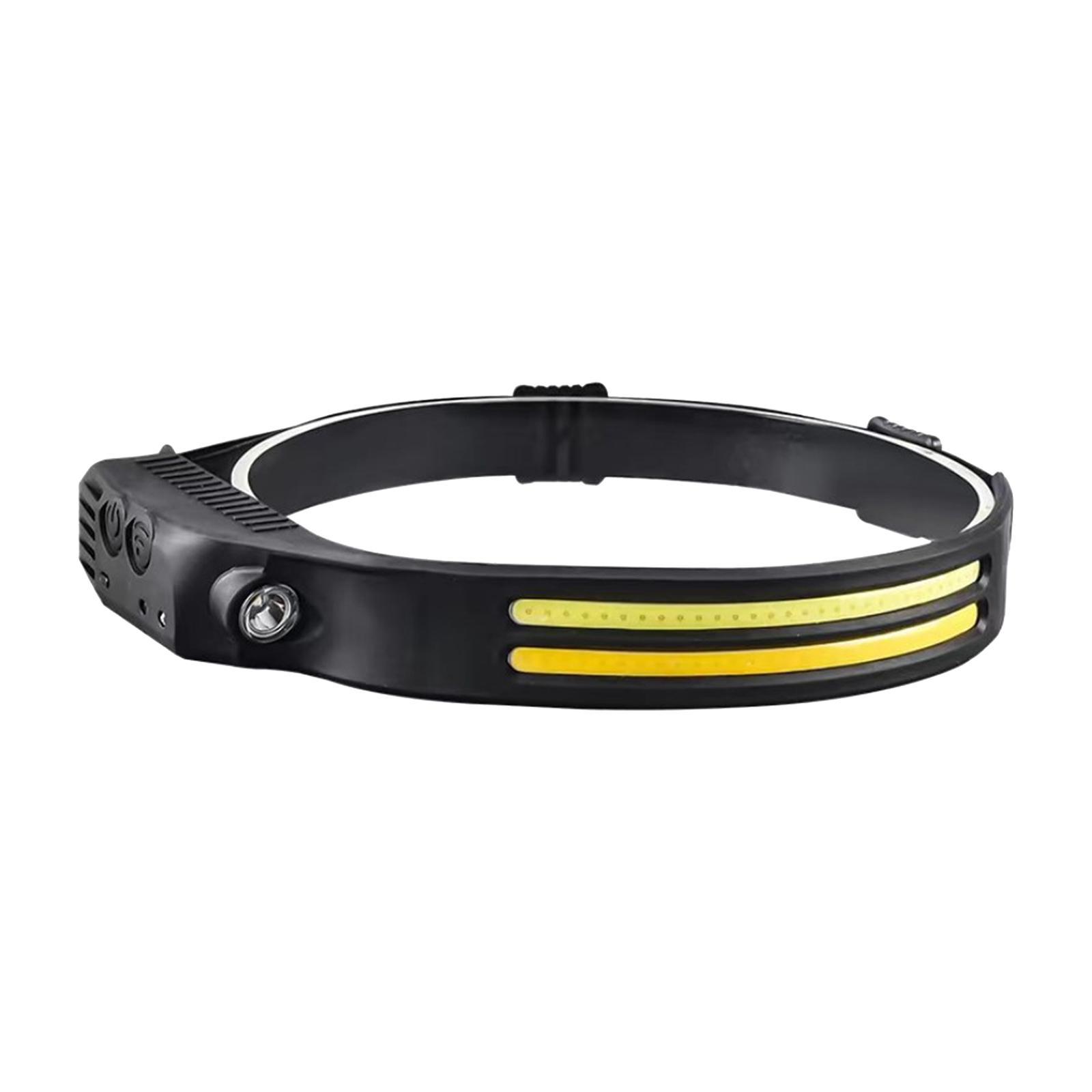 Head Light Headlight Weatherproof Head Torches, Lightweight USB Rechargeable, Head Lamps  for Camping Emergency Outdoor Hiking