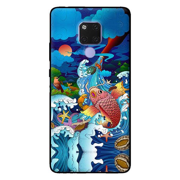 Ốp in cho Huawei Mate 20 Mưa Cá Chép - Hàng chính hãng