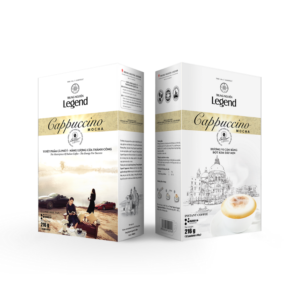 Trung Nguyên Legend Cappuccino Mocha Hộp 12 sticks x 18gr