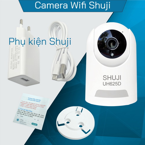 Hình ảnh Camera Wifi không dây SHUJI UH625D - Xoay 360 độ - Báo động khi có trộm - Độ phân giải 4.0mp cho hình ảnh nét đẹp gấp đôi Full HD 1080- Hàng chính hãng