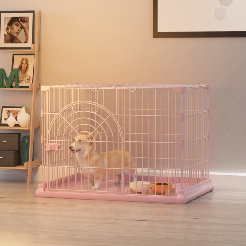 Chuồng Chó Mèo Gấp Gọn Mẫu Mới 84x60x54cm, Phù Hợp Cho Thú Cưng Dưới 15kg