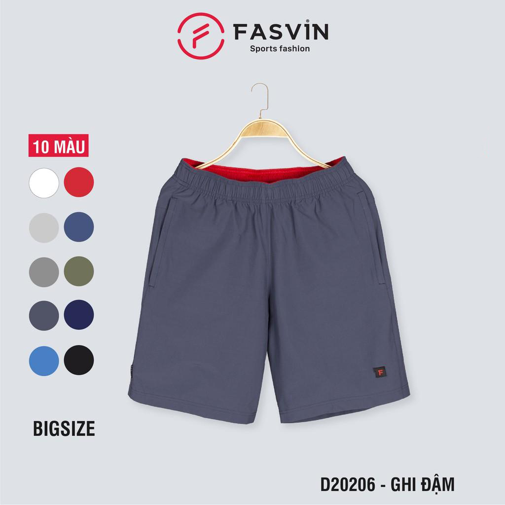 Quần đùi nam Big Size Fasvin D20206.HN cỡ đại vải gió mềm mại co giãn thoải mái