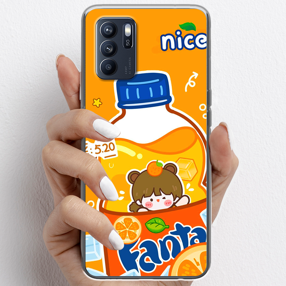 Ốp lưng cho Oppo Reno6 , Reno6 Z, Reno6 Pro nhựa TPU mẫu Nước cam