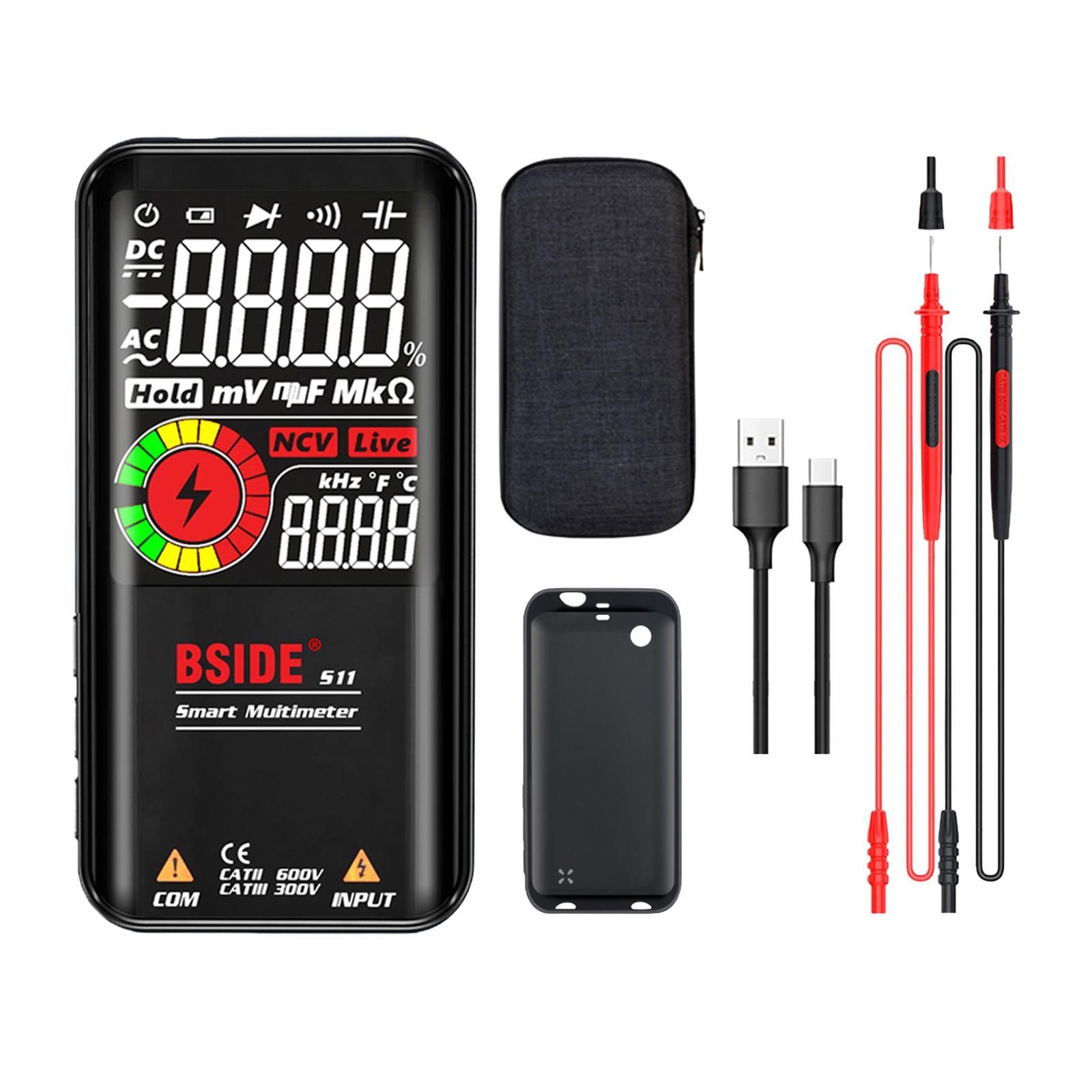Digital Multimeter Voltmeter Large Screen, DC Voltmeter Large LCD Display Multimeter Tester Smart Multimeter for Home Use Car Repair
