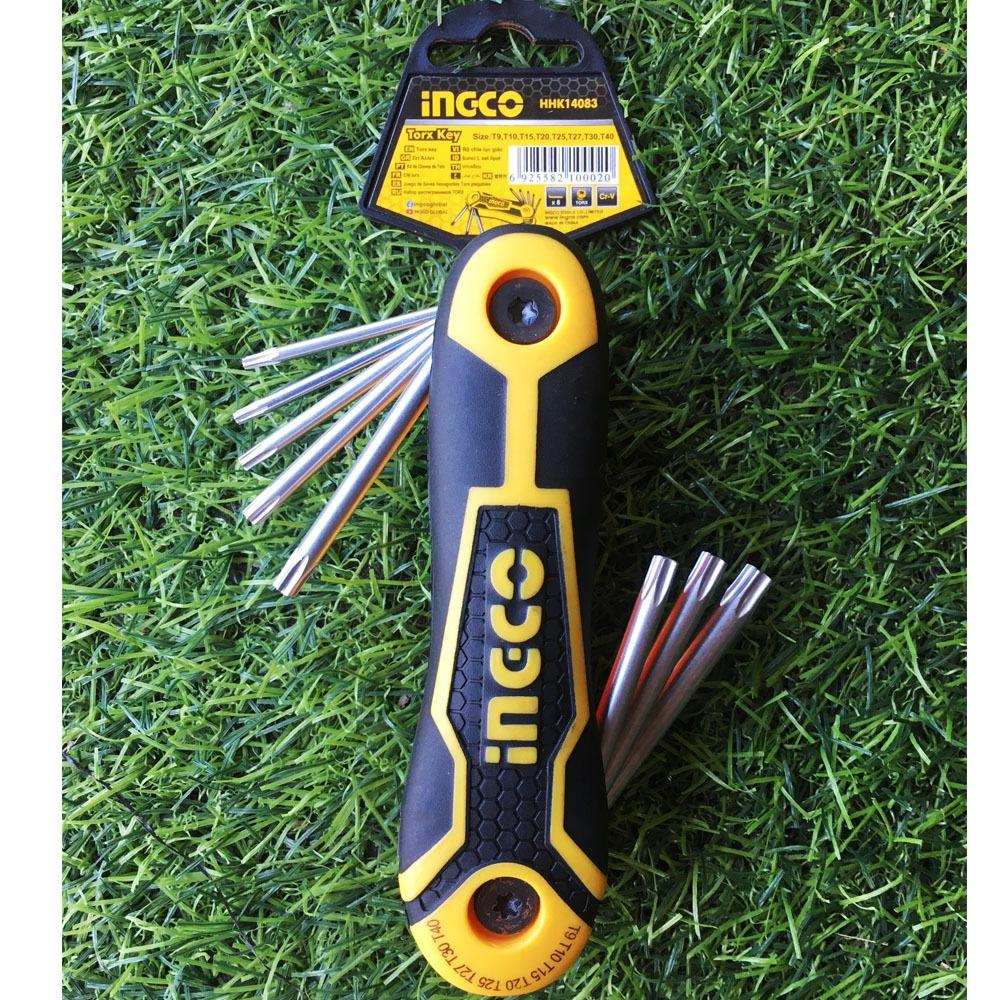 BỘ LỤC GIÁC SAO 8 MÓN HHK14083 INGCO - HÀNG CHÍNH HÃNG