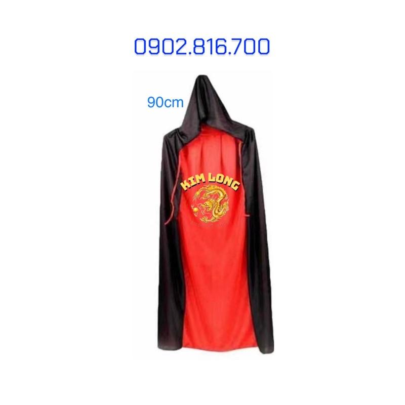 Áo Choàng có nón ma cà rồng 2 lớp đổi 2 màu đỏ đen trang phục hoá trang lễ hội halloween cho trẻ em và người lớn