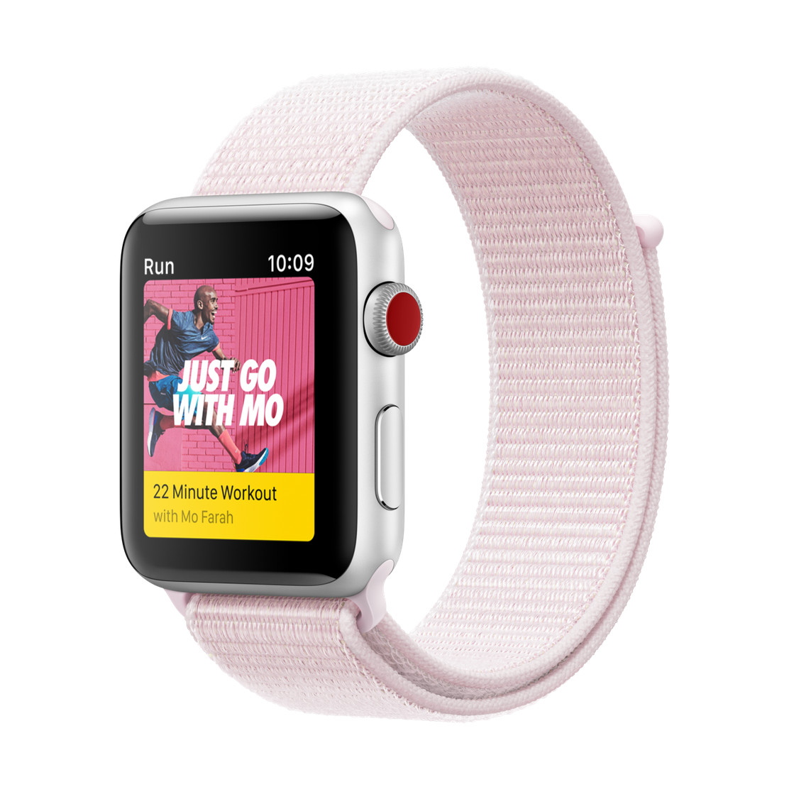 Dây Nylon Sport Loop Pearl Pink cho Apple Watch