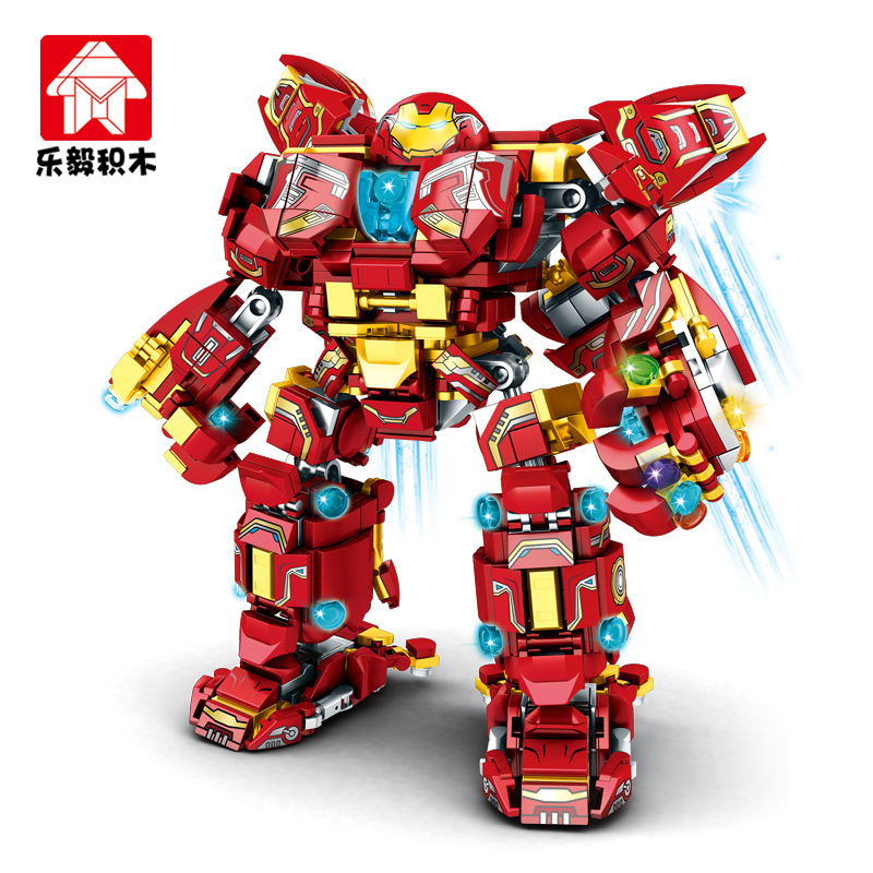 Xếp hình Hulkbuster Iron man 820pcs Đồ chơi lắp ráp mô hình robot hulkbuster iron man người sắt- đồ chơi trẻ em