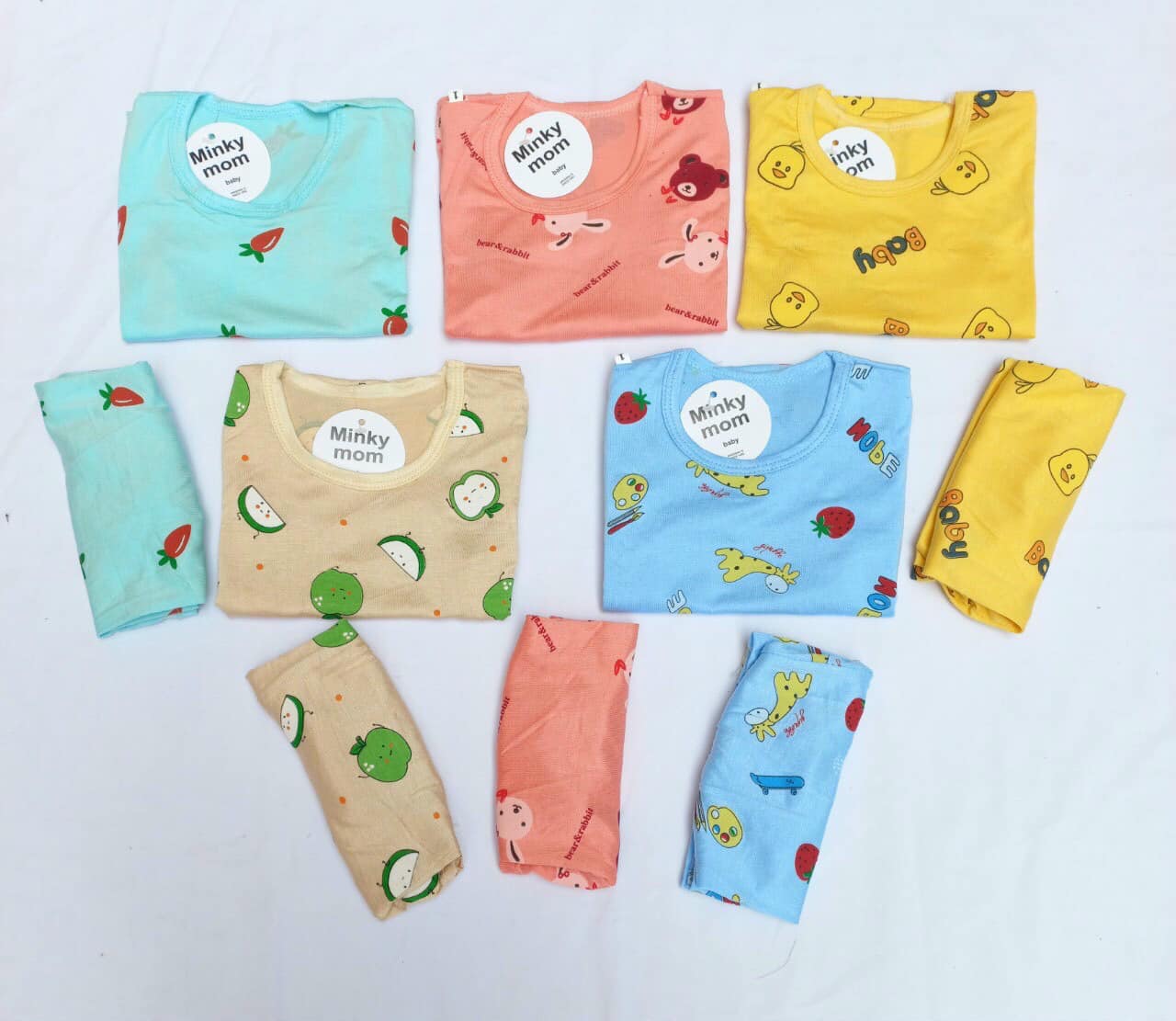 Set bộ thun lạnh Minky mom mẫu mới cho bé