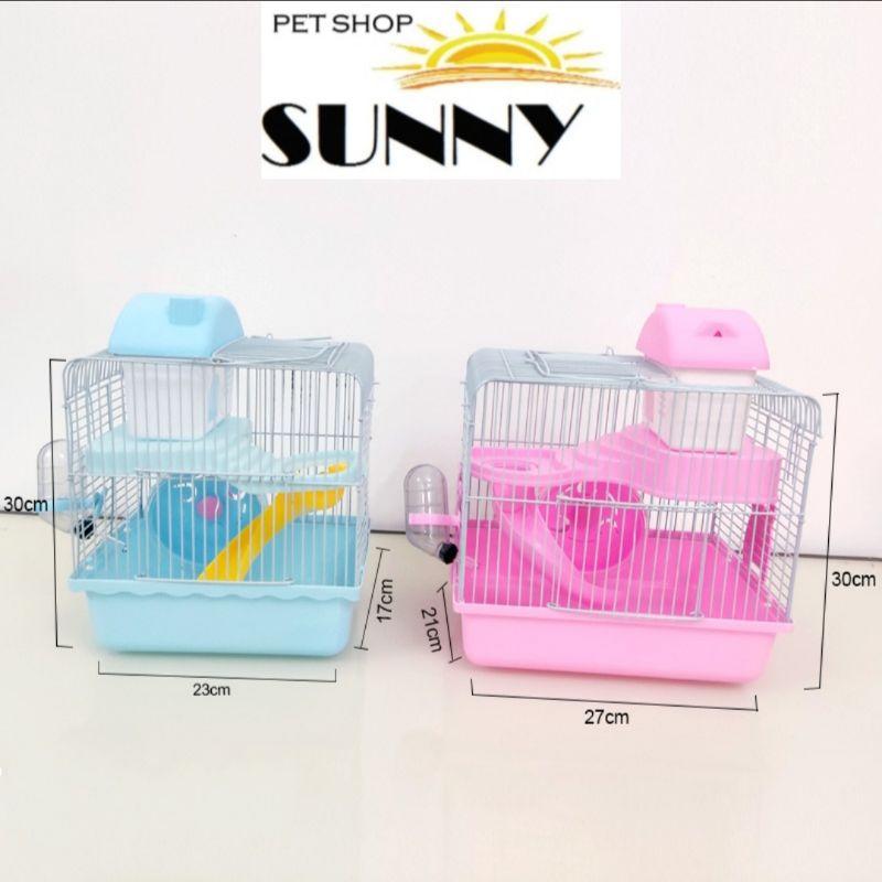 Lồng hamster hoàng tử 2 tầng (size nhỏ và trung)