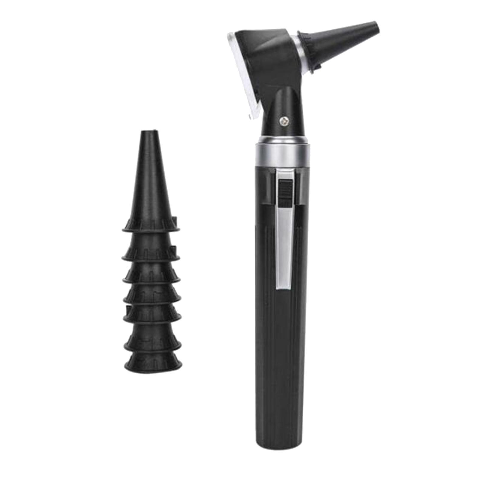 New Mini Diagnostic Ear Otoscope Instruments Ear Magnifier Set New Black