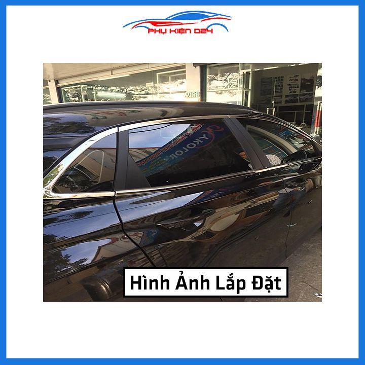 Bộ nẹp viền chân kính cong kính Toyota Hyundai Kona 2018-2022 Inox sáng bóng chuẩn form xe