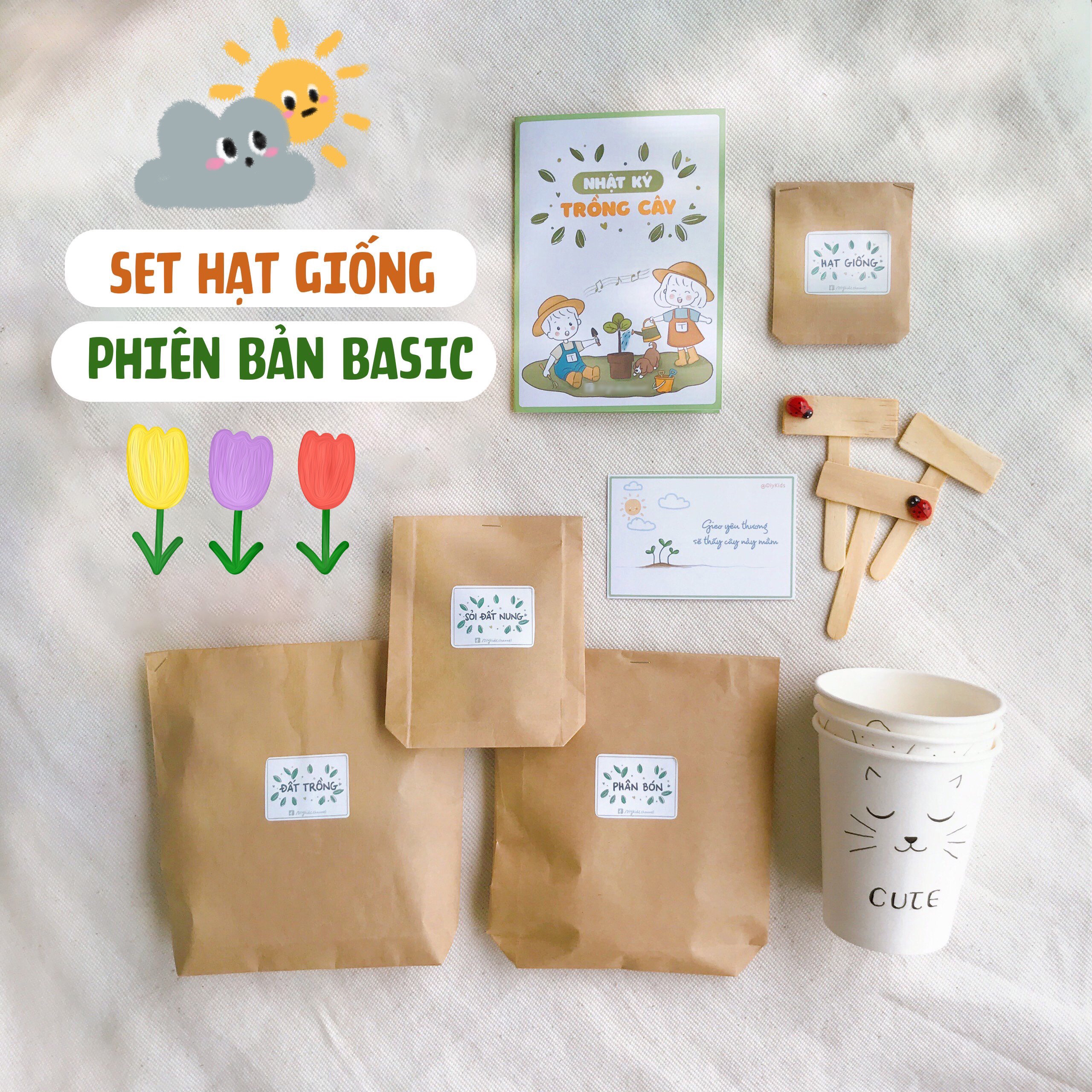 SET HẠT GIỐNG TRỒNG CÂY CHO BÉ ( GIAO NGẪU NHIÊN)