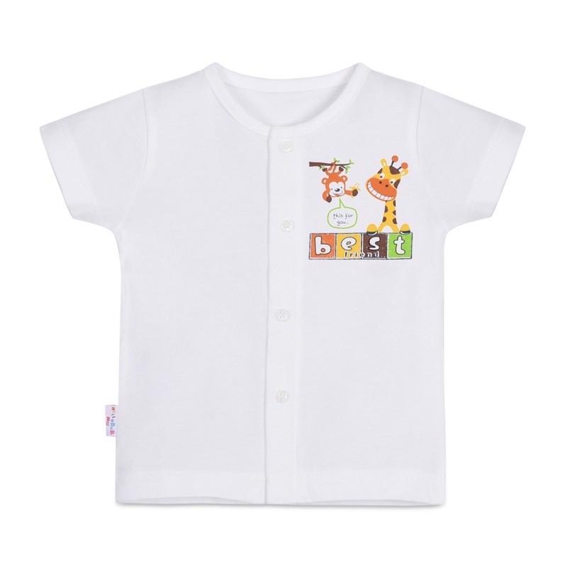 Áo cài giữa tay ngắn Hello BB size 5(3), 6(4), bé 10-13kg