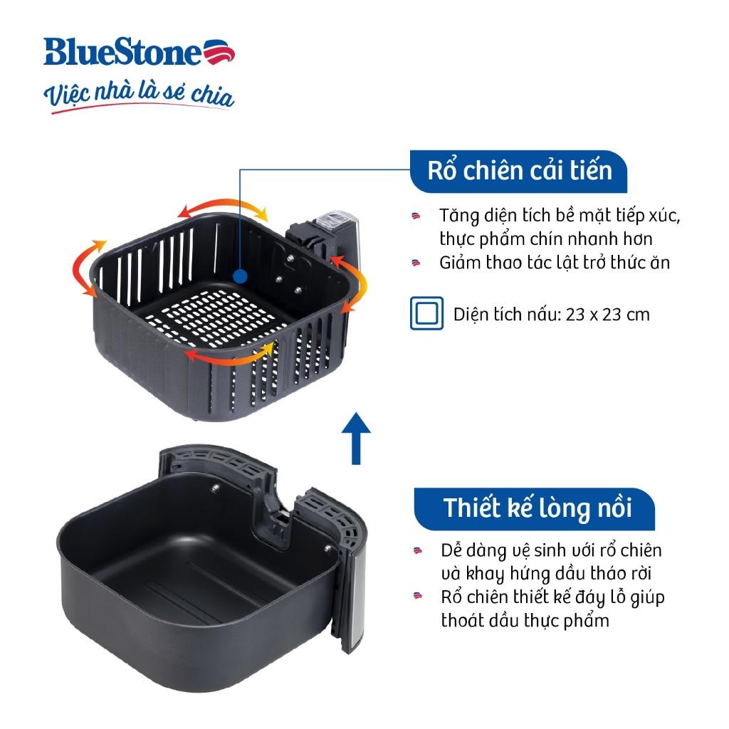 Nồi Chiên Không Dầu BlueStone AFB-5878, 1700w- 5.5lit, Hàng Chính Hãng