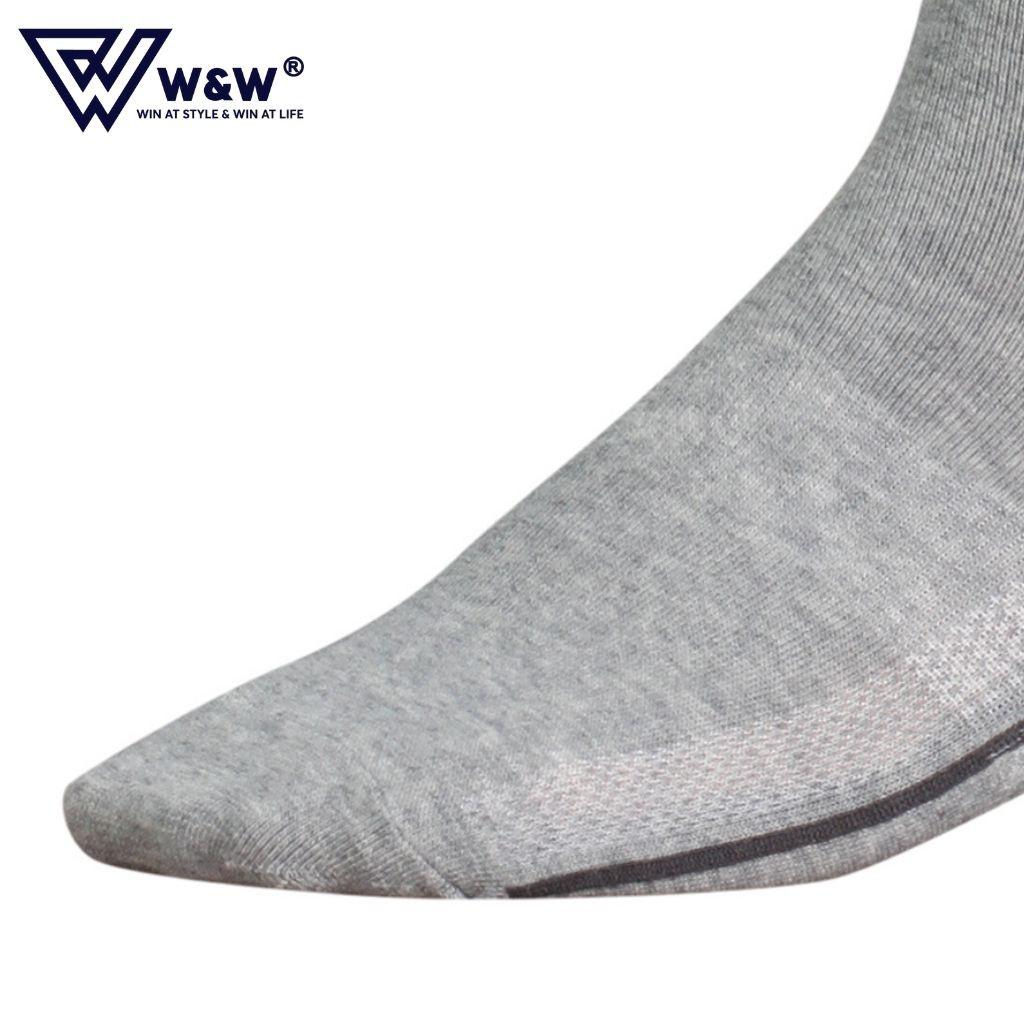 Tất Nam W&W Cao Cổ Thể Thao Khử Mùi, Kháng Khuẩn, Chống Hôi Chân Cao Cấp WM24