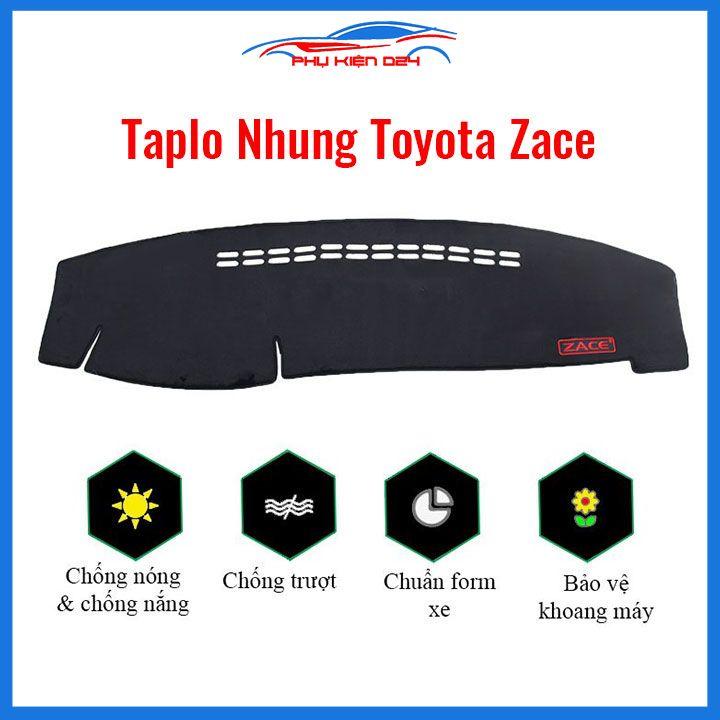 Thảm taplo xe ô tô Toyota Zace chống nắng nóng làm mát xe mở rộng tầm nhìn