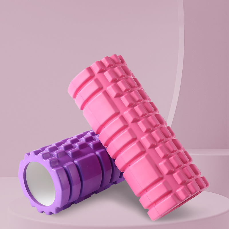 Con lăn Yoga Massage Foarm Roller , ống lăn gai nhọn 33x13cm, chất liệu EVA cao cấp, hỗ trợ các bài tập yoga, gym